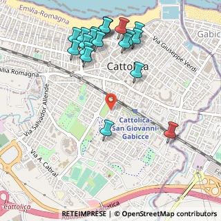 Mappa Via L. Cacciatore, 47841 Cattolica RN, Italia (0.6115)