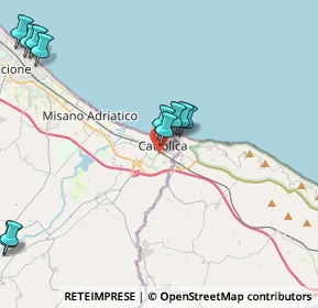 Mappa Via L. Cacciatore, 47841 Cattolica RN, Italia (5.05818)