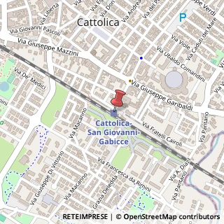 Mappa Piazzale Stazione, 3, 47841 Cattolica, Rimini (Emilia Romagna)