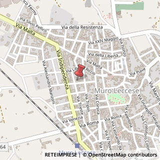 Mappa Via Dante Alighieri, 27, 73036 Muro Leccese, Lecce (Puglia)