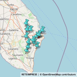 Mappa Via Badisco, 73020 Uggiano La Chiesa LE, Italia (10.20267)