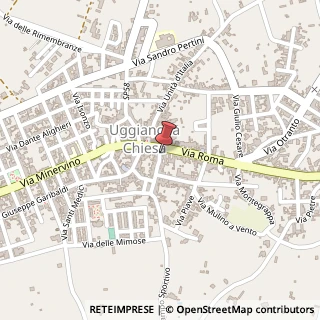Mappa Via S. Vincenzo, 3, 73020 Uggiano La Chiesa LE, Italia, 73020 Uggiano la Chiesa, Lecce (Puglia)