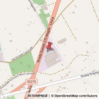 Mappa Strada Statale 275 Maglie-Leuca (Km 2, 9, 73036 Muro Leccese LE, Italia, 73036 Muro Leccese, Lecce (Puglia)