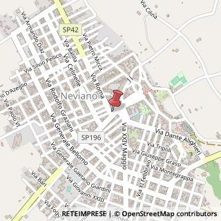 Mappa Via Umberto I, 59, 73040 Neviano, Lecce (Puglia)