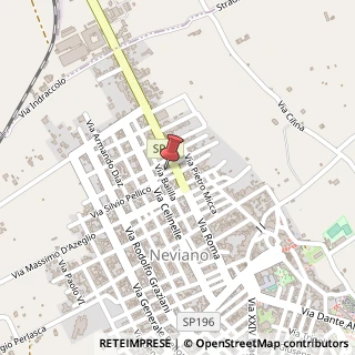 Mappa Via Ciro Menotti, 8, 73040 Neviano, Lecce (Puglia)