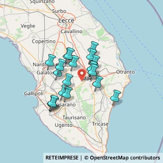 Mappa Contrada Montarrone snc Località case sparse, 73024 Maglie LE, Italia (11.337)