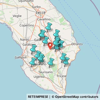 Mappa Contrada Montarrone snc Località case sparse, 73024 Maglie LE, Italia (10.10842)