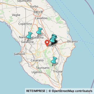 Mappa Contrada Montarrone snc Località case sparse, 73024 Maglie LE, Italia (6.97)