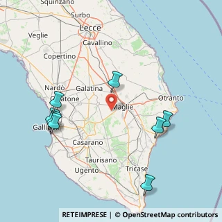 Mappa Contrada Montarrone snc Località case sparse, 73024 Maglie LE, Italia (40.79818)