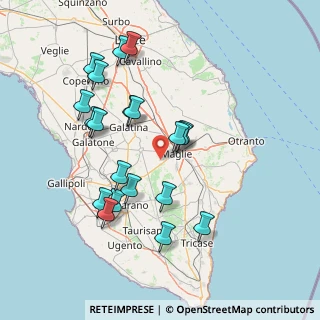 Mappa Contrada Montarrone snc Località case sparse, 73024 Maglie LE, Italia (16.227)