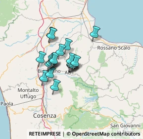 Mappa Zona Ind.le Gastia, 87041 Acri CS, Italia (9.3075)