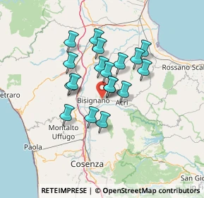 Mappa Contrada Serracavallo, 87043 Bisignano CS, Italia (11.13944)