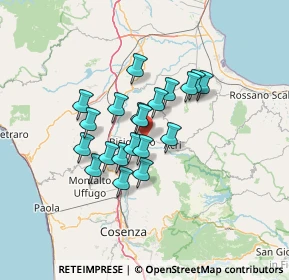 Mappa Contrada Serracavallo, 87043 Bisignano CS, Italia (10.7645)