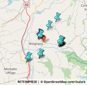 Mappa Contrada Serracavallo, 87043 Bisignano CS, Italia (5.876)