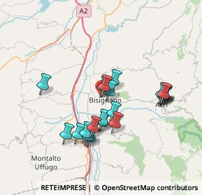 Mappa Corso Italia Area Commerciale Cittadella Medio Crati, 87043 Bisignano CS, Italia (6.9695)