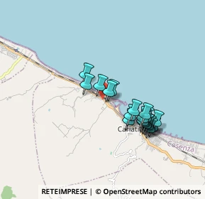 Mappa Loc. Fornara SS 106 Ionica Ang, 87062 Cariati CS, Italia (1.708)