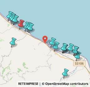 Mappa Loc. Fornara SS 106 Ionica Ang, 87062 Cariati CS, Italia (5.354)