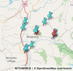 Mappa Via Leopoldo Pagano SN, 87043 Bisignano CS, Italia (6.78417)