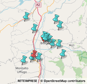 Mappa Contrada Arena, 87043 Bisignano CS, Italia (6.25533)