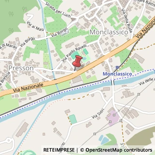 Mappa Via Brescia, 4, 38020 Monclassico, Trento (Trentino-Alto Adige)