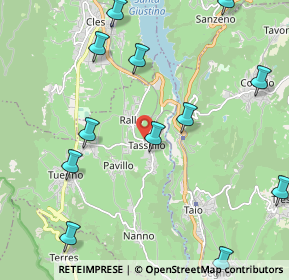 Mappa Via Fratelli Carlo e Giuseppe Pinamonti, 38010 Tassullo TN, Italia (2.6025)