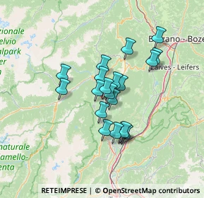 Mappa Via Fratelli Carlo e Giuseppe Pinamonti, 38010 Tassullo TN, Italia (9.9445)