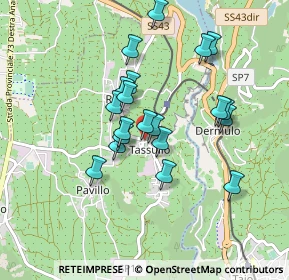 Mappa Via Fratelli Carlo e Giuseppe Pinamonti, 38010 Tassullo TN, Italia (0.7335)