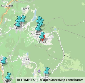 Mappa Piazza Degasperi, 38010 Sfruz TN, Italia (2.23727)