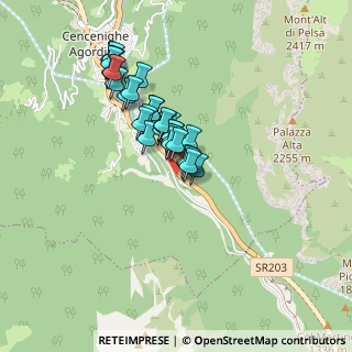 Mappa Via Morbiach, 32020 Cencenighe Agordino BL, Italia (0.65517)