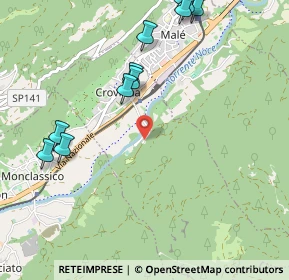 Mappa Via al Molin, 38027 Croviana TN, Italia (1.2675)