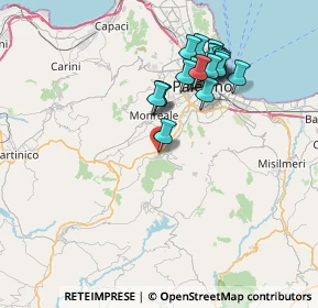 Mappa Via Marianna di Carlo, 90030 Altofonte PA, Italia (7.829)