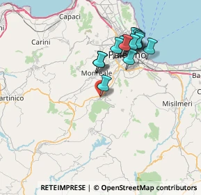 Mappa Via Cavour, 90030 Palermo PA, Italia (7.42412)