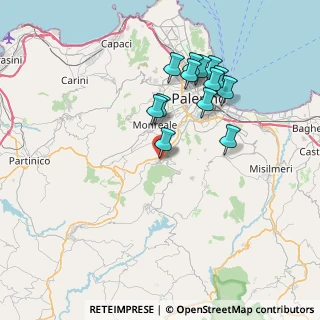 Mappa Via Monachella, 90030 Altofonte PA, Italia (7.69)