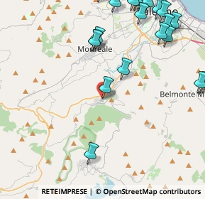 Mappa Via la Barbera, 90030 Altofonte PA, Italia (6.4115)