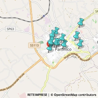 Mappa Via Amodei, 90047 Partinico PA, Italia (0.67083)