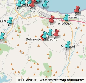 Mappa Via Giacomo Leopardi, 90031 Belmonte Mezzagno PA, Italia (6.411)