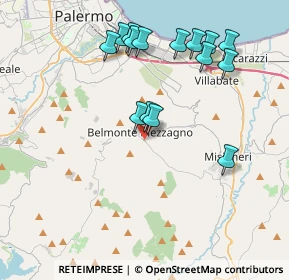 Mappa Via Giacomo Leopardi, 90031 Belmonte Mezzagno PA, Italia (4.45267)