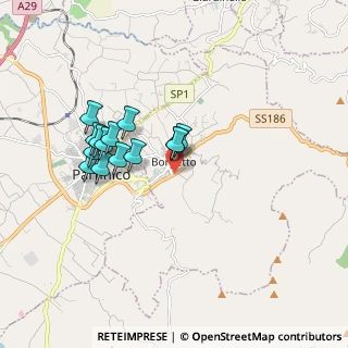Mappa Via Uccellini, 90042 Borgetto PA, Italia (1.725)