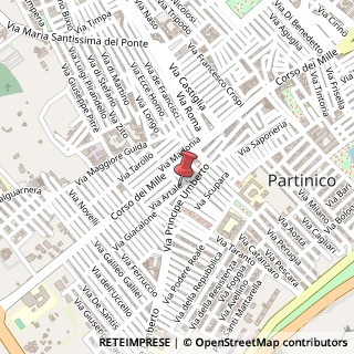 Mappa Via Fratelli Di Liberto, 18, 90047 Partinico, Palermo (Sicilia)