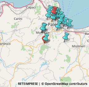 Mappa Via Campo, 90030 Altofonte PA, Italia (8.7625)