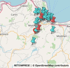 Mappa Via Calvario, 90030 Altofonte PA, Italia (7.409)