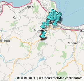 Mappa Via Calvario, 90030 Altofonte PA, Italia (7.3895)