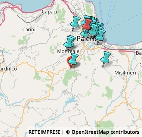 Mappa Via Calvario, 90030 Altofonte PA, Italia (8.239)