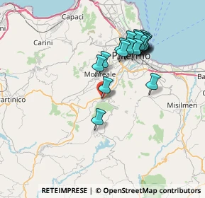 Mappa VIa Garibaldi, 90030 Altofonte PA, Italia (7.8035)