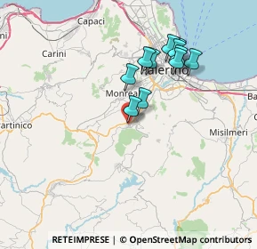Mappa VIa Garibaldi, 90030 Altofonte PA, Italia (7.08455)