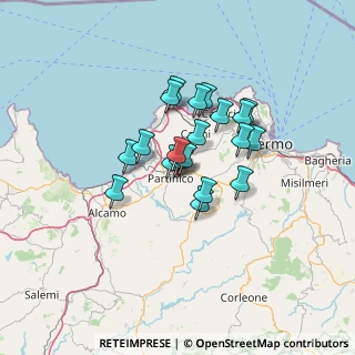 Mappa Via Cesare Battisti, 90042 Borgetto PA, Italia (10.53)