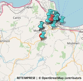 Mappa Via Belvedere, 90030 Altofonte PA, Italia (7.6725)