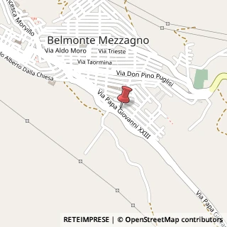 Mappa Via Papa Giovanni XXIII, 138, 90031 Belmonte Mezzagno, Palermo (Sicilia)