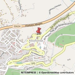 Mappa Via belvedere 38, 90030 Altofonte, Palermo (Sicilia)