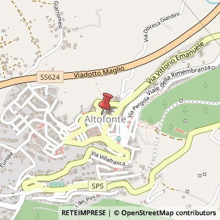 Mappa Via Quattro Novembre, 12, 90030 Altofonte, Palermo (Sicilia)
